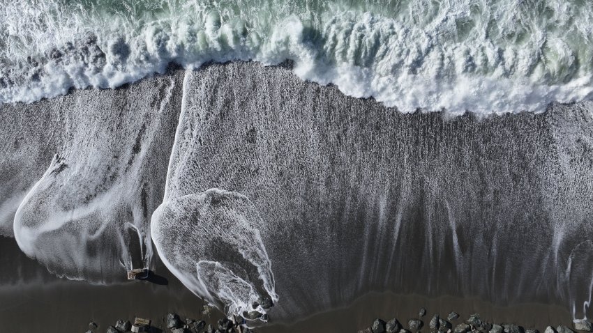 CALIFORNIA, USA – DECEMBER 5: A view of Pacific Coastline in Pacifica, California, United States on December 5, 2024  as tsunami warning issued after 7.0 magnitude earthquake reported off Northern California coast. (Photo by Tayfun Coskun/Anadolu via Getty Images)